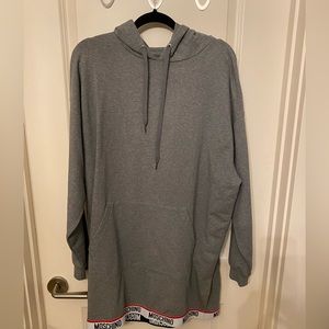 Moschine long grey sweatshirt